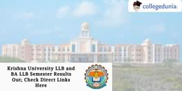 Krishna University LLB and BA LLB Semester Results